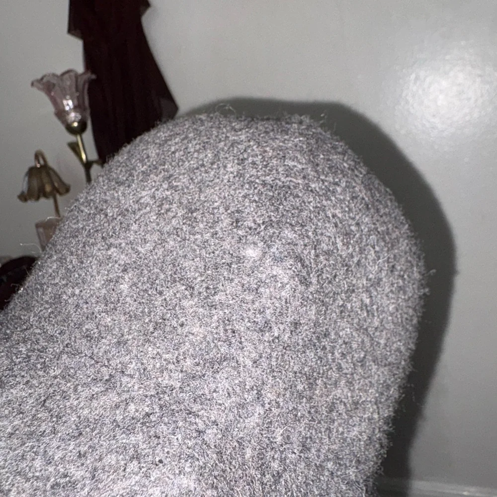 Zara Charcoal Gray Wool  Cloche Hat